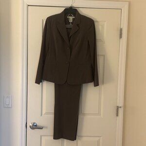 REQUIREMENTS Woman's Pin-Striped Pant Suit Size 10 in color Chocolate Brown